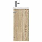 vidaXL Meuble de salle de bain avec évier Chêne Sonoma