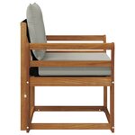 vidaXL Canapé d’extérieur Bois d'Acacia Massif Gris Naturel et Clair