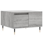 vidaXL Table basse sonoma gris 55x55x36 5 cm bois d'ingénierie