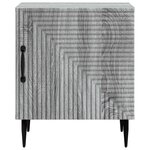 vidaXL Cabinet de chevet Sonoma gris 43 x 34 5 x 50 cm