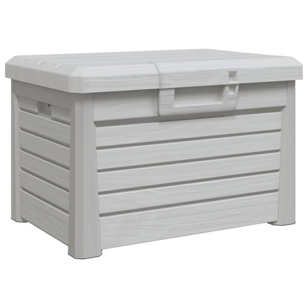 vidaXL Boîte à coussins d'extérieur gris 73x50 5x46 5 cm polypropylène