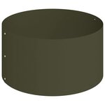 vidaXL Cache-pot de jardin Vert olive 120 x 120 x 20 cm Acier