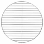 vidaXL Grille de barbecue Argent 43 x 43 cm Acier inoxydable