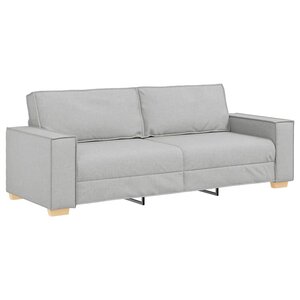 vidaXL Canapé 3 places Gris nuage 220x78x84 cm Tissu