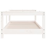 vidaXL Cadre de lit pour enfant blanc 70x140 cm bois de pin massif