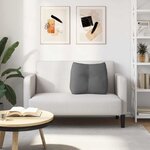 vidaXL Coussin de Dos Gris foncé 60 x 24 x 50 cm tissu