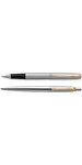 PARKER Jotter coffret cadeau Duo : Stylo bille + Stylo plume  acier