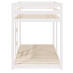 vidaXL Lit superposé sans matelas blanc 80x200 cm bois de pin massif