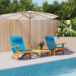 vidaXL Coussins de chaise adirondack lot de 2 bleu clair tissu oxford