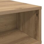 vidaXL Table basse Chêne artisanal 48 x 46 x 35 cm Bois d'ingénierie