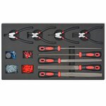 vidaXL Chariot à outils pour atelier avec 1125 outils Acier Rouge
