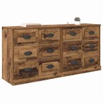 vidaXL Buffets 2 Pièces Bois Ancien 70 x 35 5 x 67 5 cm Bois d'ingénierie