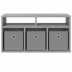 vidaXL Basboard avec tiroir Gris Sonoma 72 x 22 5 x 38 cm