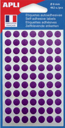 Pochettes 462 Pastilles Violet Ø 8