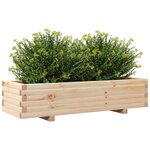 vidaXL Jardinière 110x40x26 5 cm bois de pin massif