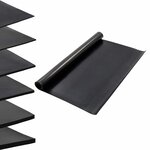 vidaXL Tapis de sol Noir 1 2 x 2 m Caoutchouc