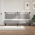 vidaXL Tête de lit suspendue Gris nuage Tissu