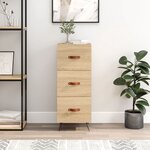 vidaXL Buffet Chêne sonoma 34 5x34x90 cm Bois d'ingénierie