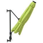 vidaXL Parasol mural pomme verte 290 cm