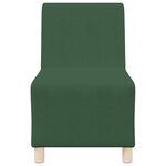 vidaXL Unité de Sofa Modulaire Sans Accoudoirs 2 Pièces Vert jungle