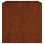 vidaXL Jardinière 80x80x80 cm acier corten