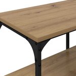 vidaXL Meuble TV Chêne artisanal 201 x 35 x 45 cm