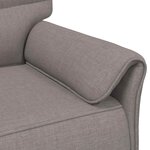 vidaXL Sofa 2 places Taupe 158 x 83 x 95 cm