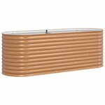 vidaXL Jardinière surélevée Marron 240 x 80 x 81 cm Acier