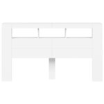 vidaXL Tête de lit à LED blanc 180x18 5x103 5 cm bois d'ingénierie