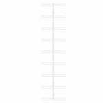 vidaXL Casier à vin mural pour 9 bouteilles 2 Pièces Blanc Fer