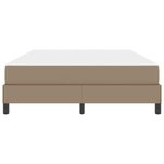 vidaXL Cadre de lit avec matelas Cappuccino 160 x 200 cm tissu