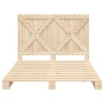 vidaXL Cadre de lit sans matelas avec tête de lit 160x200 cm