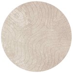 vidaXL Tapis d'intérieur et d'extérieur PALMERAS Beige Ø 160 CM