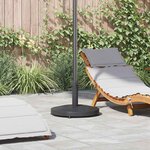 vidaXL Socles de parasol d'extérieur Gris foncé 48 x 48 x 32 cm