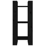 vidaXL Bibliothèque/Séparateur de pièce Noir 41x35x91 cm Pin solide