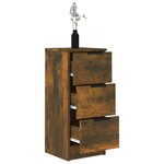 vidaXL Buffet Chêne fumé 30x30x70 cm Bois d'ingénierie