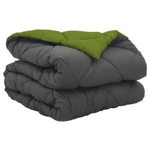 vidaXL Duvet complet toute l'année Vert et Anthracite 220 x 155 cm