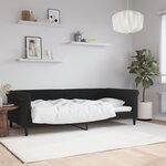 vidaXL Lit de repos noir 90x200 cm velours
