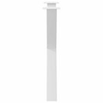 vidaXL Pieds de table à manger en forme de X  3 pièces  blanc  70 x (72-73) cm  acier