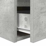 vidaXL Table de chevet murale gris béton 38x34x40 cm