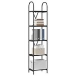 vidaXL Étagère Chêne noir 40 x 30 x 183 cm Bois d'ingénierie
