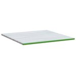 vidaXL Surmatelas Blanc et vert 180 x 200 cm Tissu Jacquard