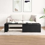 vidaXL Table basse Chêne noir 150 x 50 x 35 cm Bois d'ingénierie