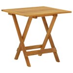 vidaXL Chaises longues d'extérieur repose-pieds et table Acacia solide