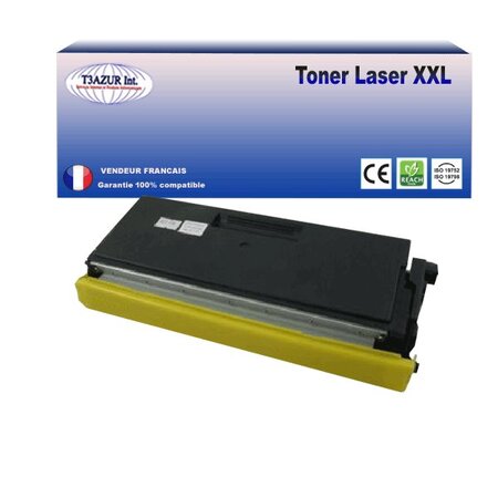 Toner compatible avec Brother TN6600 pour Brother HL-5070N, HL-5130, HL-5140, HL-5150D, HL-5150DLT, HL-5170DN, HL-P2500 - 6 000 pages - T3AZUR