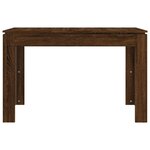 vidaXL Table à dîner Chêne marron 120x60x76 cm bois d'ingénierie