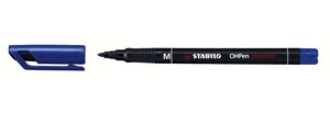 Feutres pour Transparent OHPen Permanent Pte médium Bleu STABILO