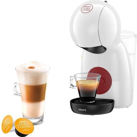 Krups kp1a0110 - machine a café dolce gusto piccolo xs - réservoir 0 8l - porte-capsule intuitif - blanche