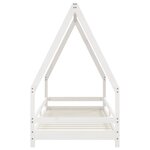 vidaXL Cadre de lit pour enfants blanc 80x200 cm bois de pin massif