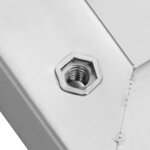 vidaXL Étagères murales 2 Pièces 50x23 5x3 cm argenté acier inoxydable